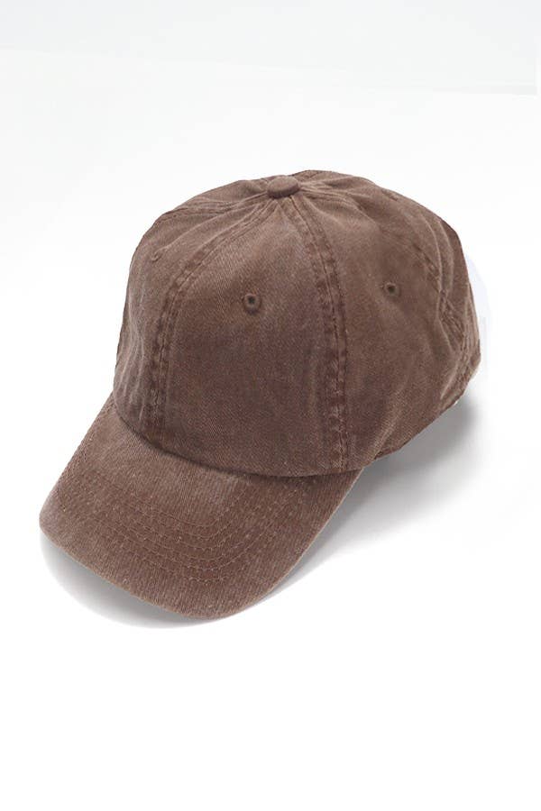 VINTAGE WASHED BASEBALL CAP 40HW702: Washed Military