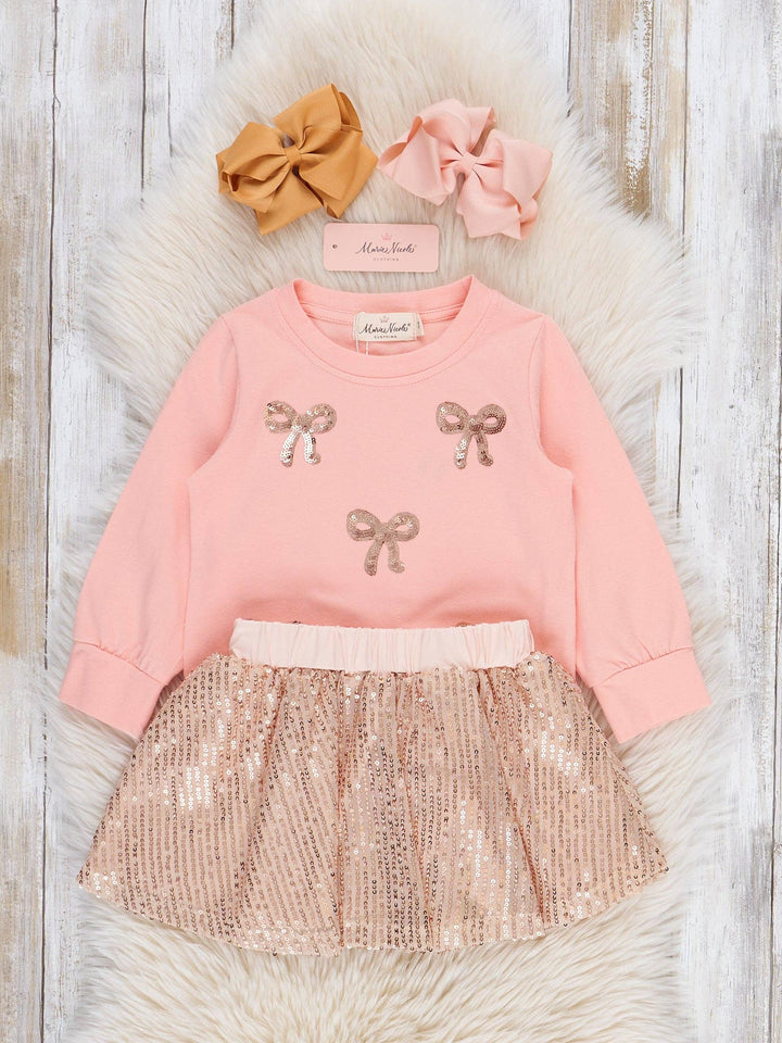 Sparkle Bow Tulle Skirt Outfit: XXXS(6/12mos)