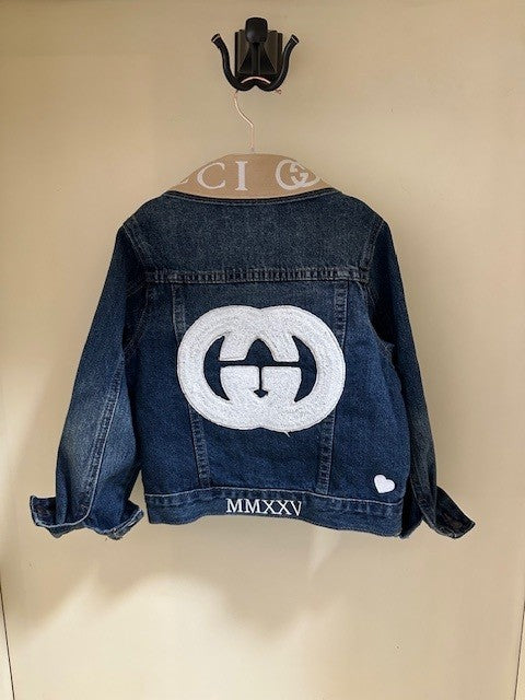 MOMMY AND ME GUCCI INSPIRED DENIM JACKETS