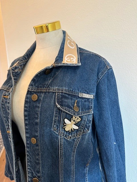 MOMMY AND ME GUCCI INSPIRED DENIM JACKETS