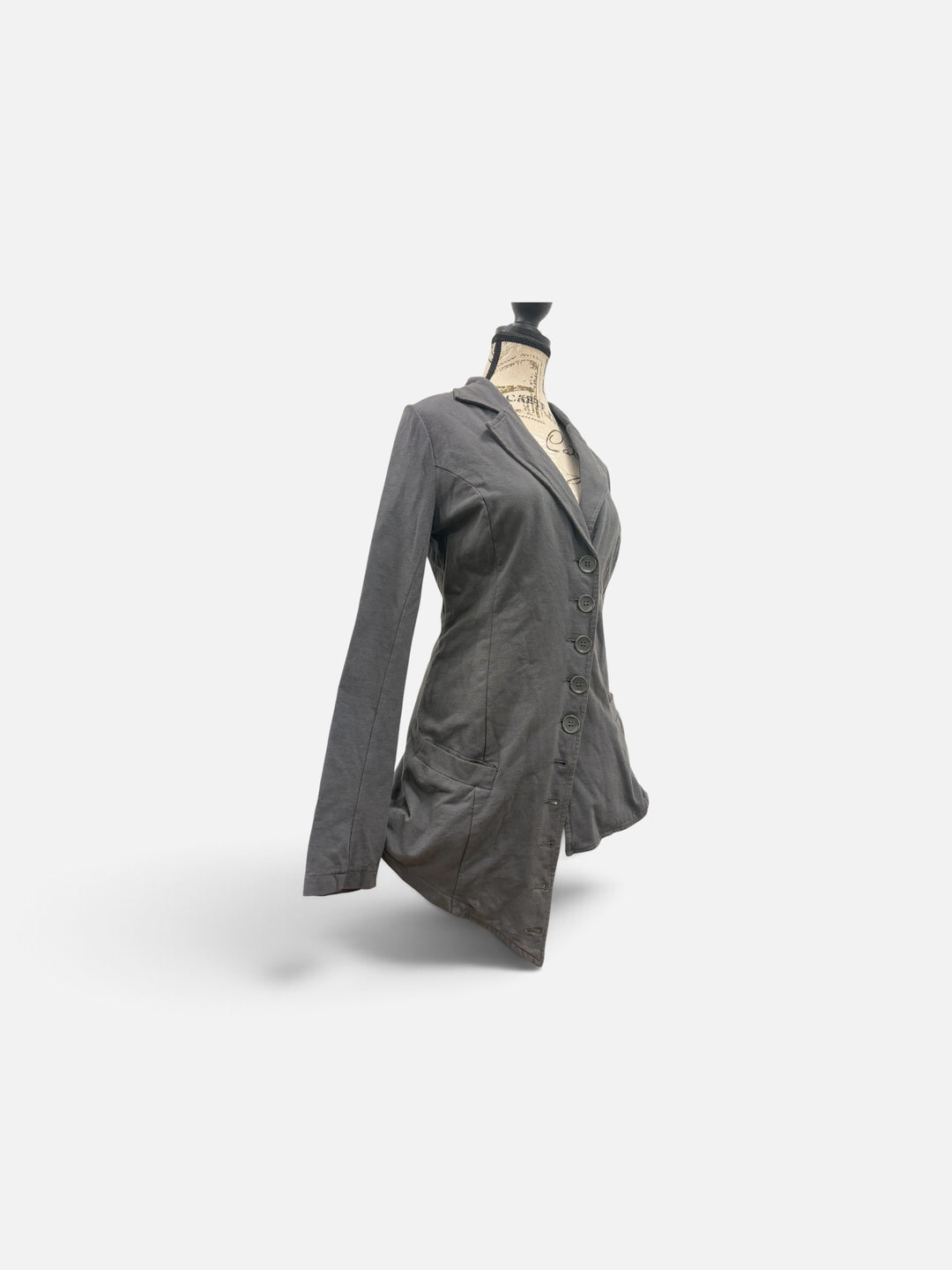 Asymmetrical Jacket Charcoal
