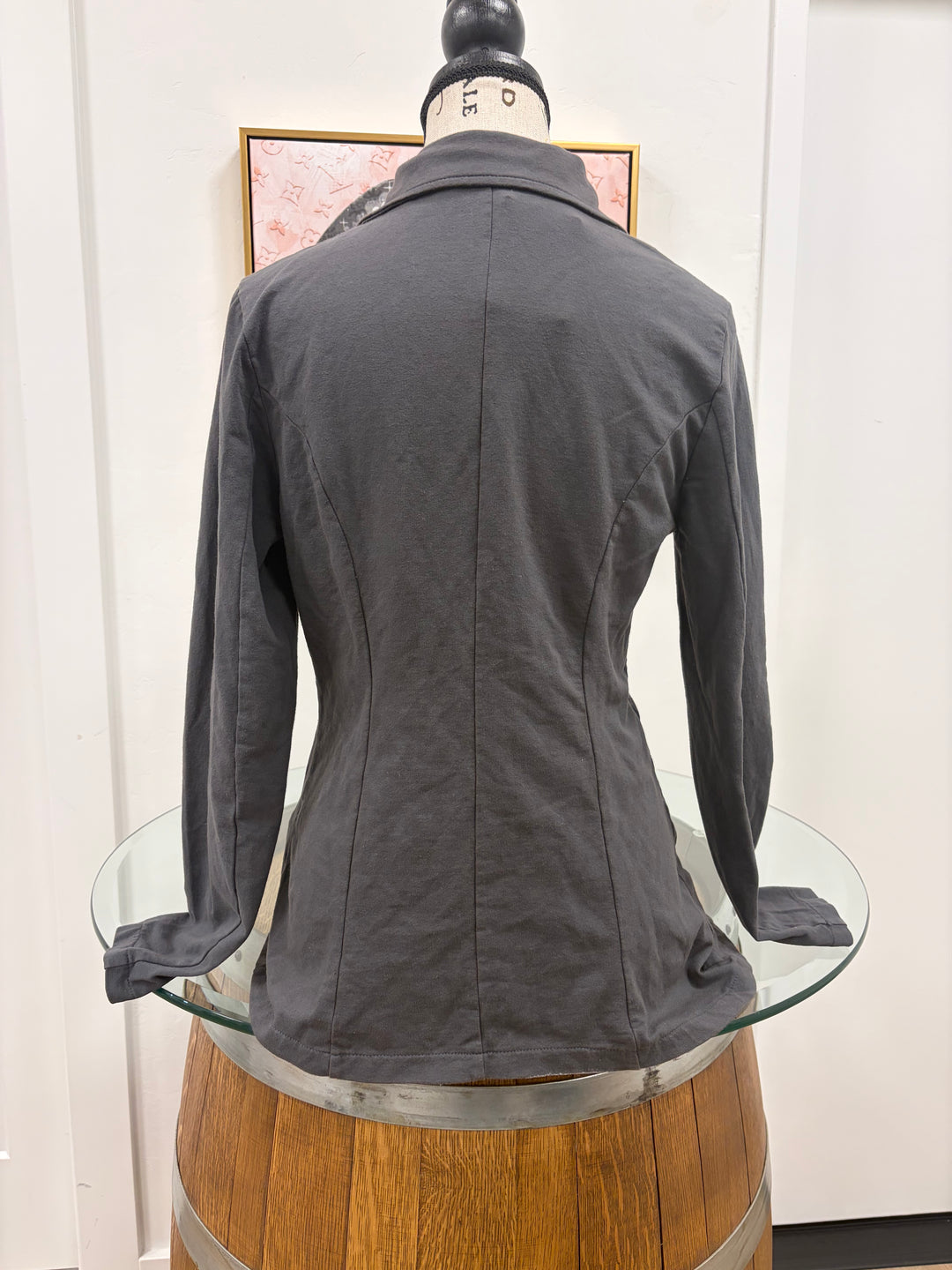 Asymmetrical Jacket Charcoal