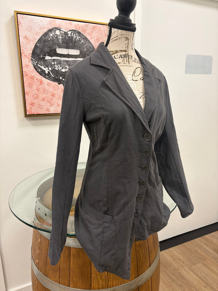 Asymmetrical Jacket Charcoal