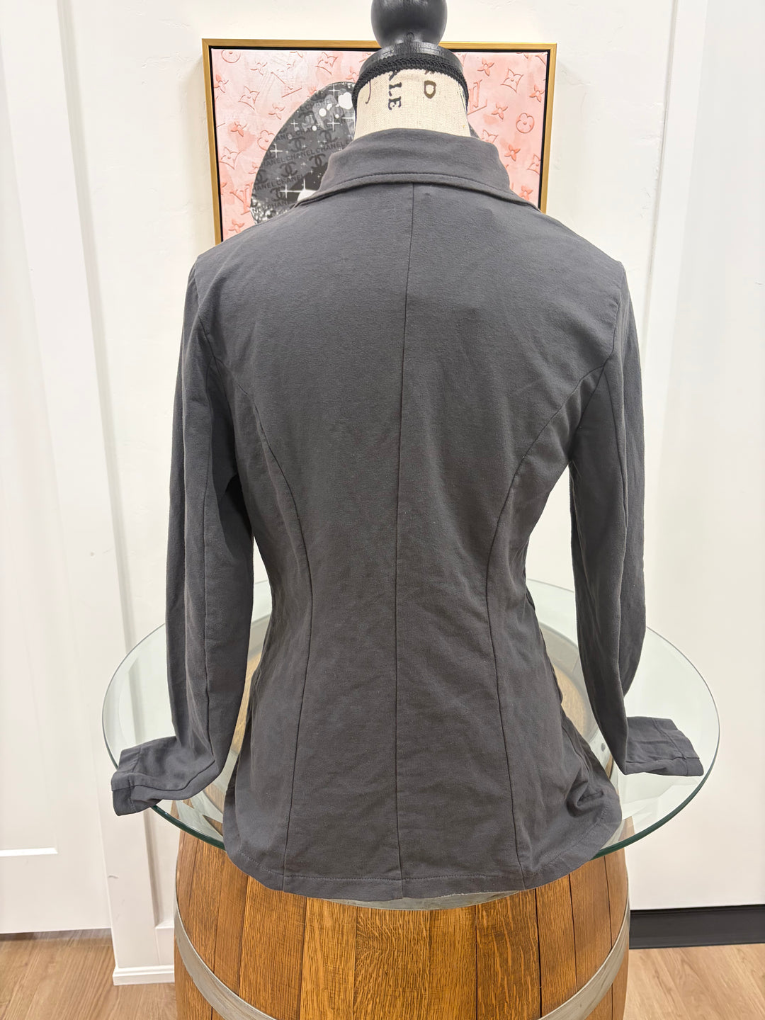 Asymmetrical Jacket Charcoal