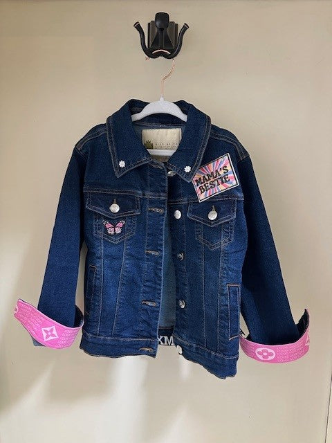 MOMMY AND ME LOUIS VUITTON INSPIRED CUSTOM DENIM JACKETS