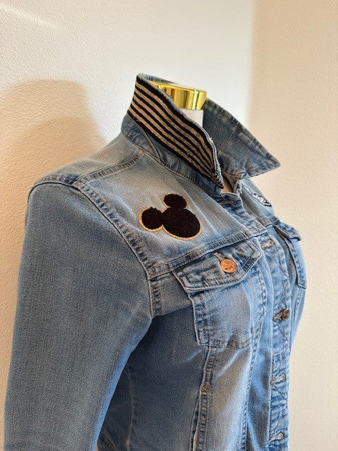 MICKEY AND MINNIE GUCCI INSPIRED CUSTOM DENIM JACKET