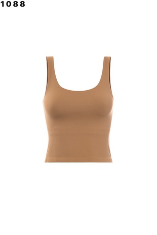 WIDE SCOOPNECK SKINNY CROP TANK ONE SIZE