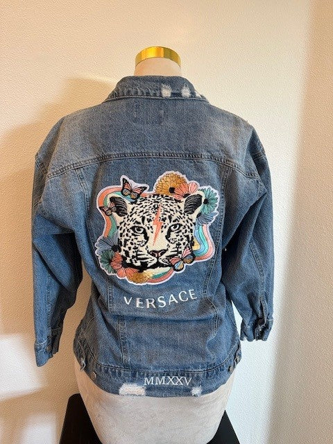 MOMMY AND ME VERSACE INSPIRED DENIM JACKETS